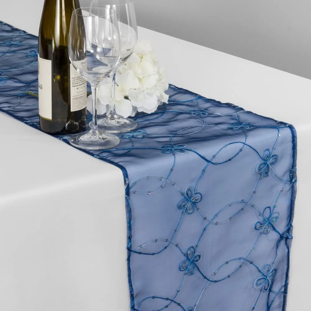 Flower Embroidered Organza Table Runner Wedding Table Runner Buy