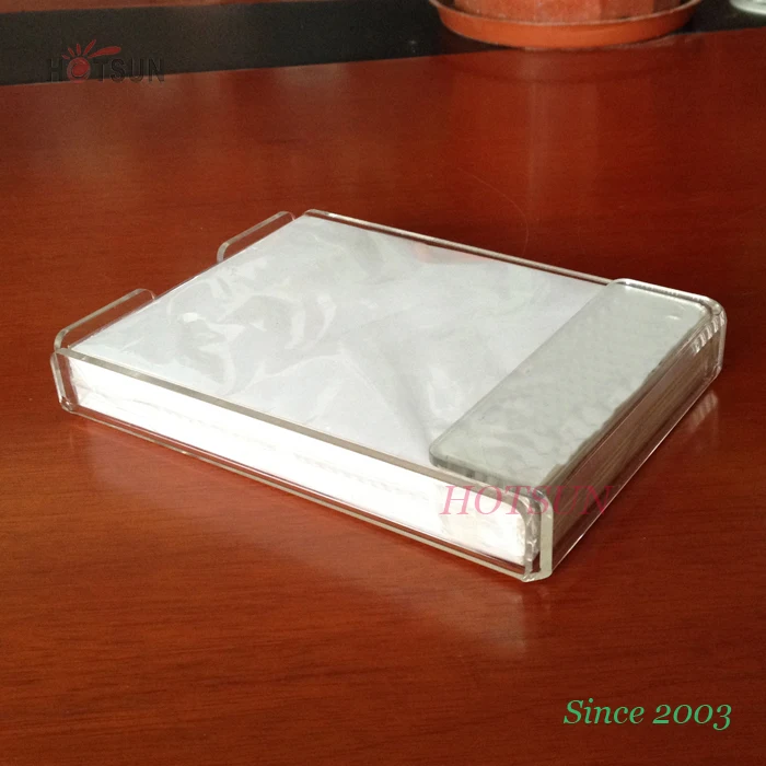 Wholesale 4x4 Inches Notepad Holder Plastic Stationery Tray Clear