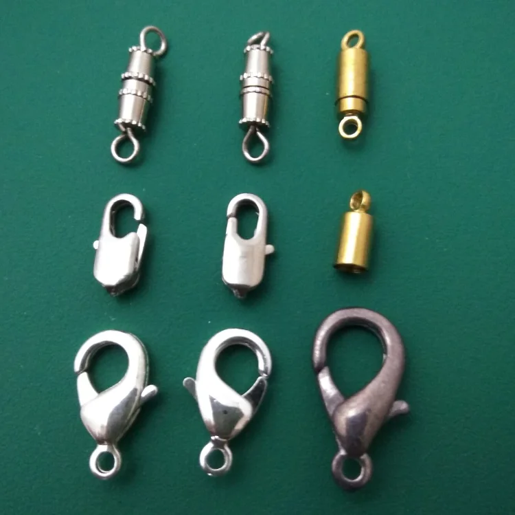 Lock Clasp For Bracelets,Brass Leather Bracelet Clip,High Quality Metal