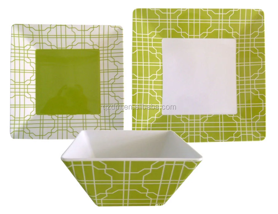 Custom Print Melamine Tableware Set For Family
