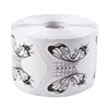 White Butterfly Shape Soak Off Gel Simple Shaped Nail Form For Acrylic UV Gel Extension Nail Care