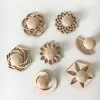 Wooden handmade toy stamp zen garden sand stamps