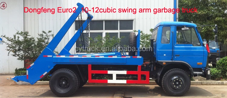 Hot Sales New Dongfeng 12 cubic 4x2 swing arm roll rubbish collection garbage trucks