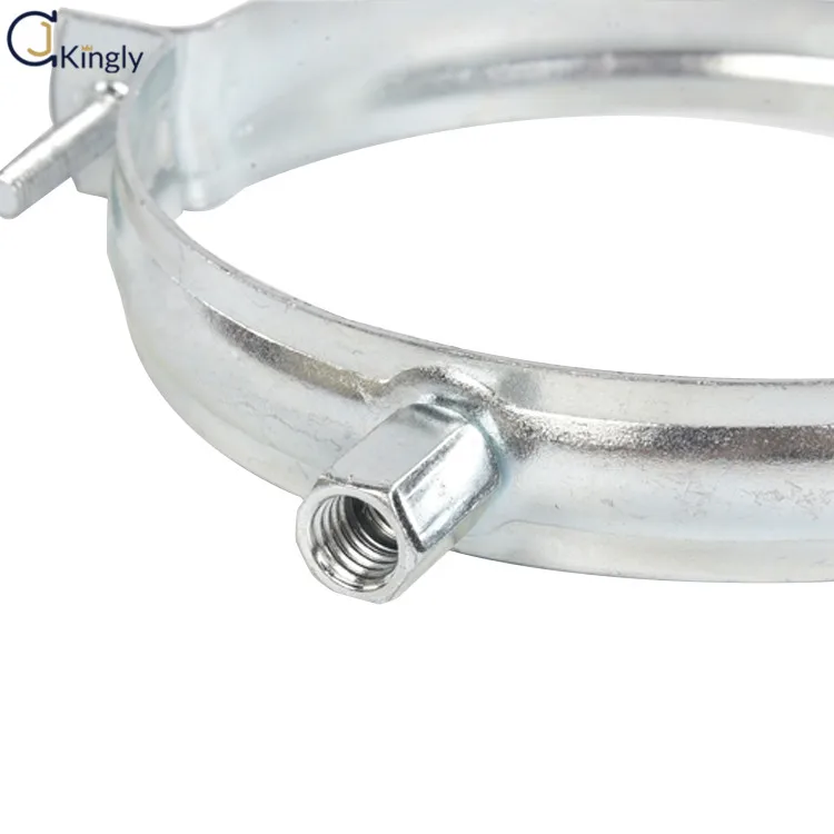 High Quality 3 Inch Unlined Electro Galvanized Steel Pipe Clamps Buy