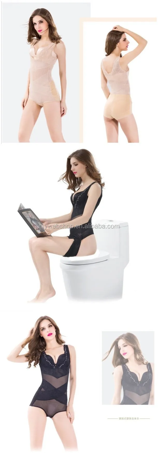 New Design Toilet Ultra Slim Girdle Corset Briefer Bodysuit Panties
