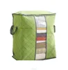Foldable Home Closet Clothing Blanket Storage Bag, Large Organizer Box with PVC Window,Quilts Sorting Pouch Underwear