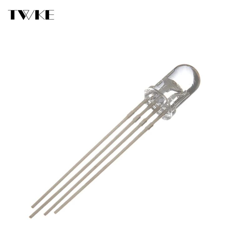 4pin 5MM RGB Tri-Color Clear Common Anode LED Light Emitting Diode