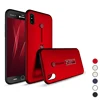 New Products Tpu Pc Combo Phone Case Cover With Finger Ring Stand for iPhone X