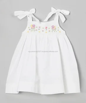 toddler white sundress