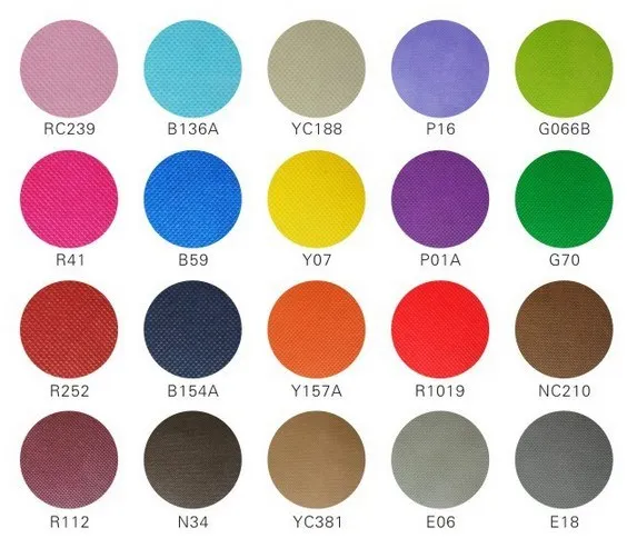 用于 pp 无纺布的色卡