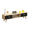 simple design wood 3 in 1 flat panel 2 drawer tv stand