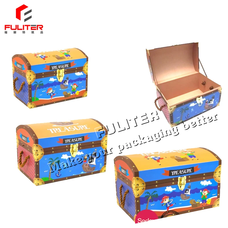 treasure chest toy box cardboard