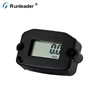 Runleader Digital Waterproof Mini Inductive Motorcycle Tach Hour Meter For Motocross,ATV,Snowmobile,Marine,Boat,Glider