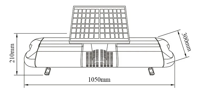 car flash police lightbar solar barricade warning light