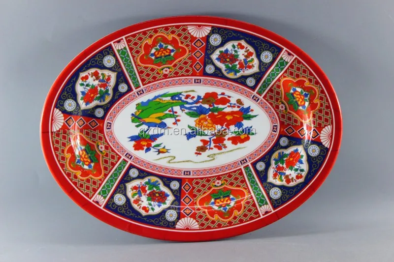 16 Inch Melamine Oval Plate Oval Shape Serving Tray
