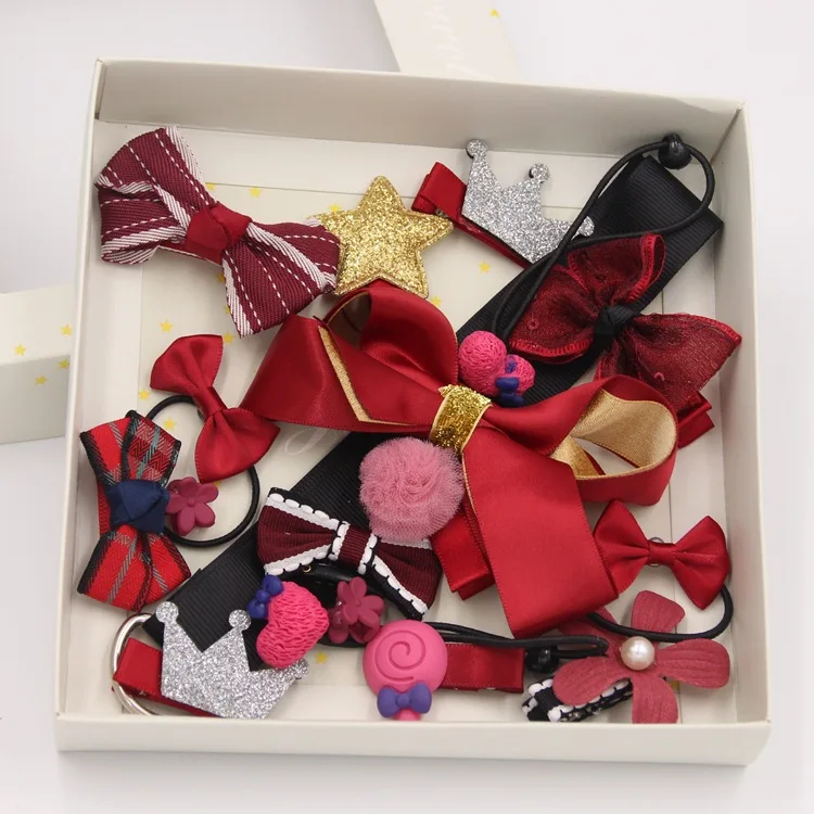 High Quality Kids Hair Accessories Set Baby Flower Kids Accessories For