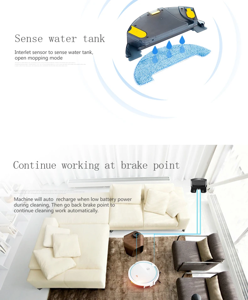 cordless camera robot vacuum cleaner, suck and sweep two in one, HEPA filter china cleaning machine 1692