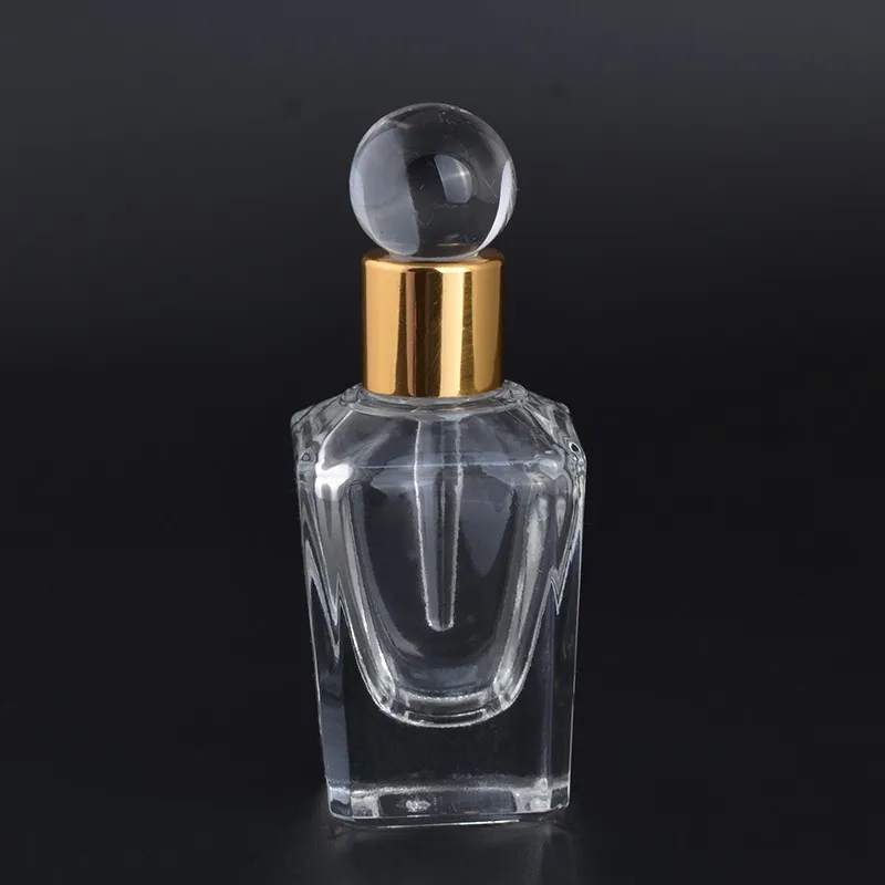 New Design 15ml Empty Clear Refillable Perfume Glass Bottles With