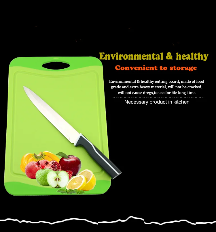 New Fresh PP and TPR Material Plastic Cutting Board