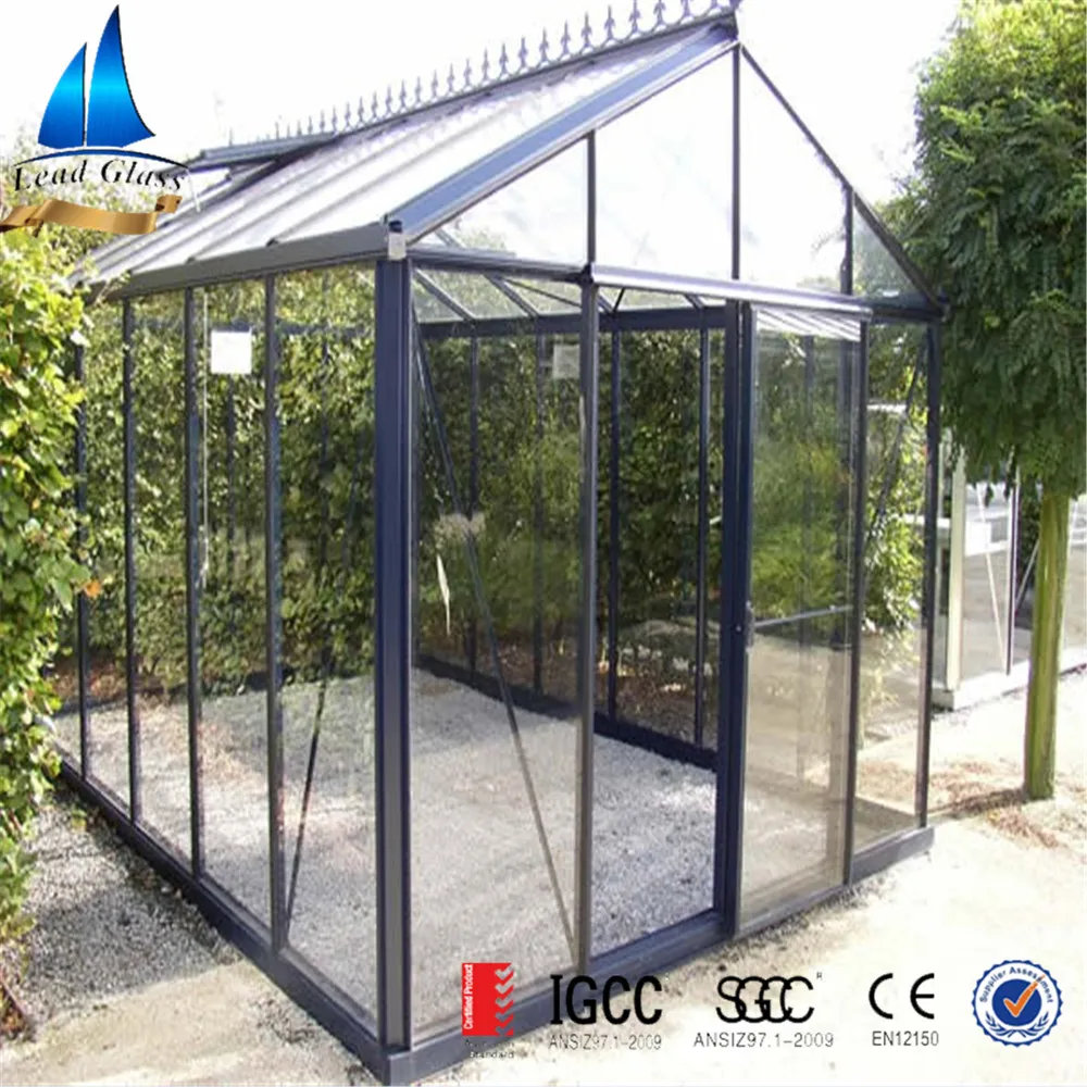 4mm 5mm 6mm 8mm 10mm 12mm Thick Tempered Greenhouse Glass Panel