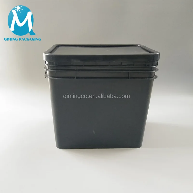 Food Grade 5 Gallon Square Black Plastic Bucket With Lid Buy Square Plastic Bucket,Square Food Grade 5 Gallon Square Black Plastic Bucket With Lid Buy Square Plastic Bucket,Square