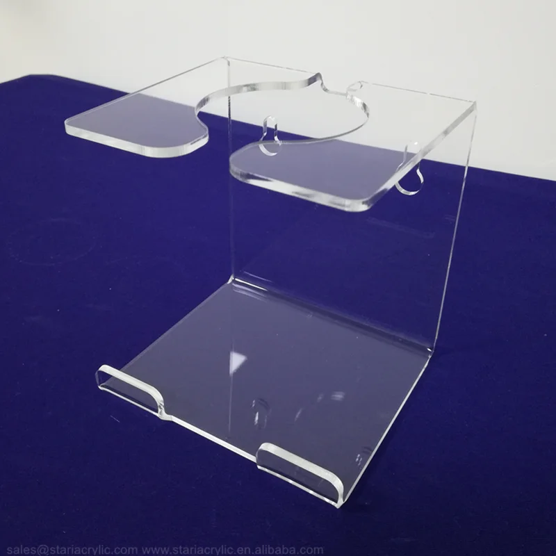 Acrylic Shampoo Bottle Holder Wall Mount Body Lotion Clear Antiseptic