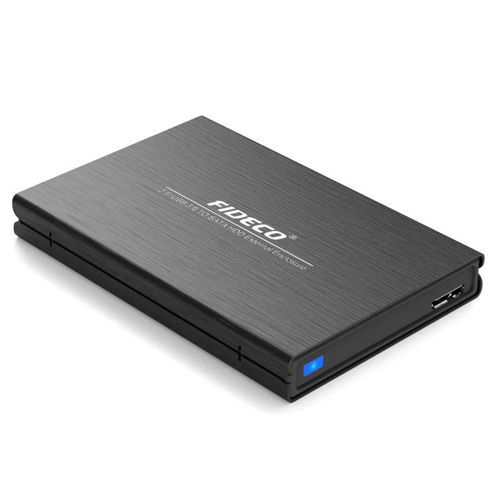 Fideco Hard Disk Enclosure Case 2.5 Inch Sata Usb 3.0 Ssd/hdd 1tb 2tb
