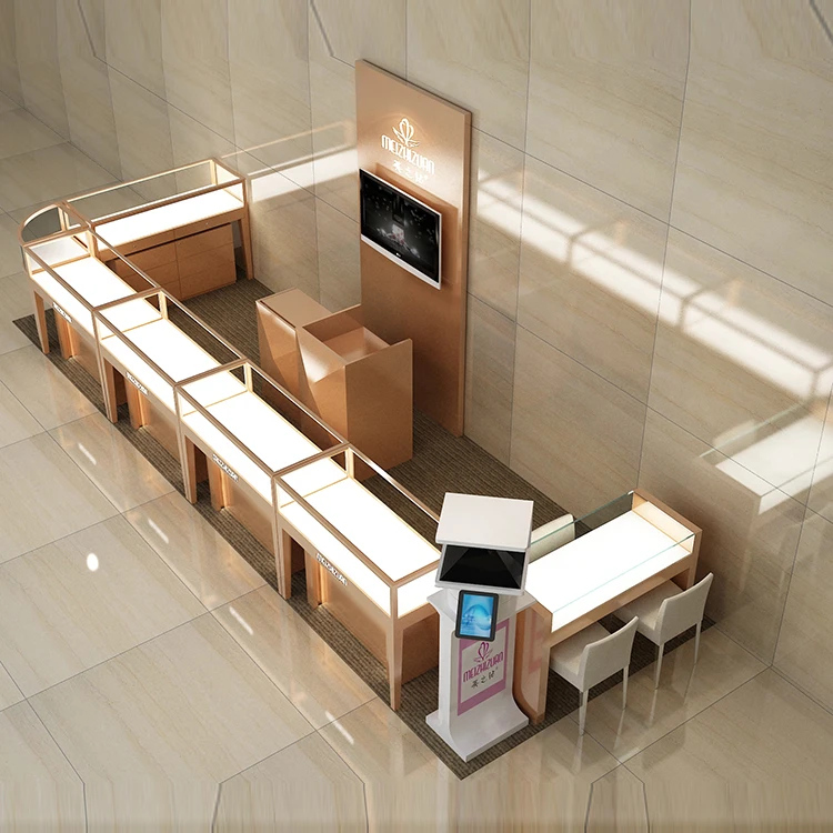 Modern Popular Portable Jewelry Display Case Led Lights,Beautiful