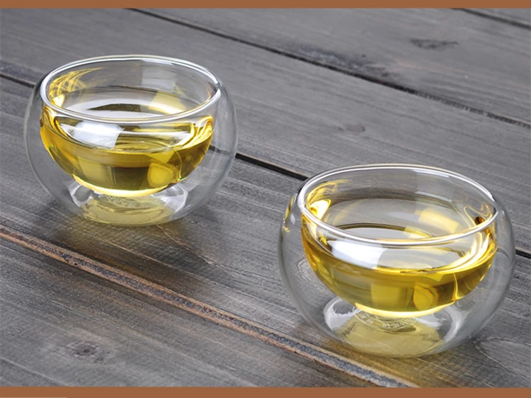 50ml Double Wall Mini Glass Cup Drinks Small Tea Cups Buy Small Tea