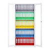 Cupboard Storage Height 1850mm Stainless Steel Office Filing Decorative Hanging File Folders Wooden Wall Line Array Cabinet