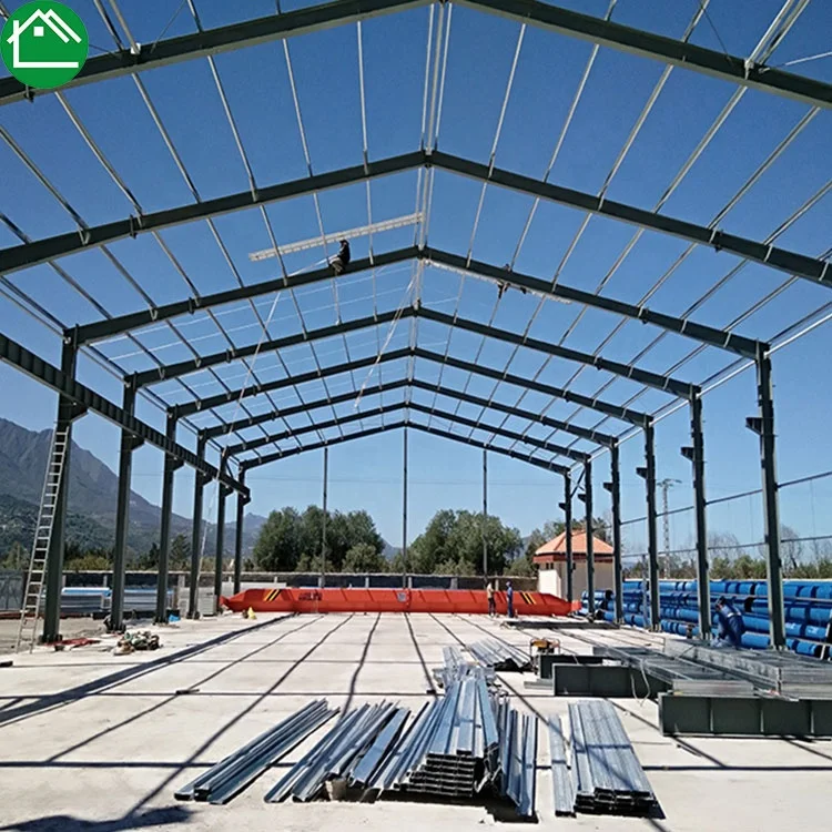 China galvanized Q345 pre-engineered commercial metal building prefabricated structural steel workshop