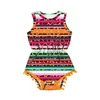 best selling summer sleeveless serape baby boutique clothes baby girl romper 12-18 months