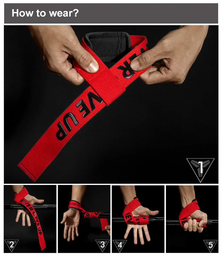 Weight lifting straps custom logo
