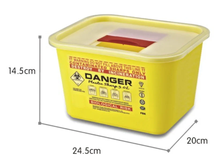 Disposable Hospital Biohazard Sharp Collector Waste Bin Buy Medical