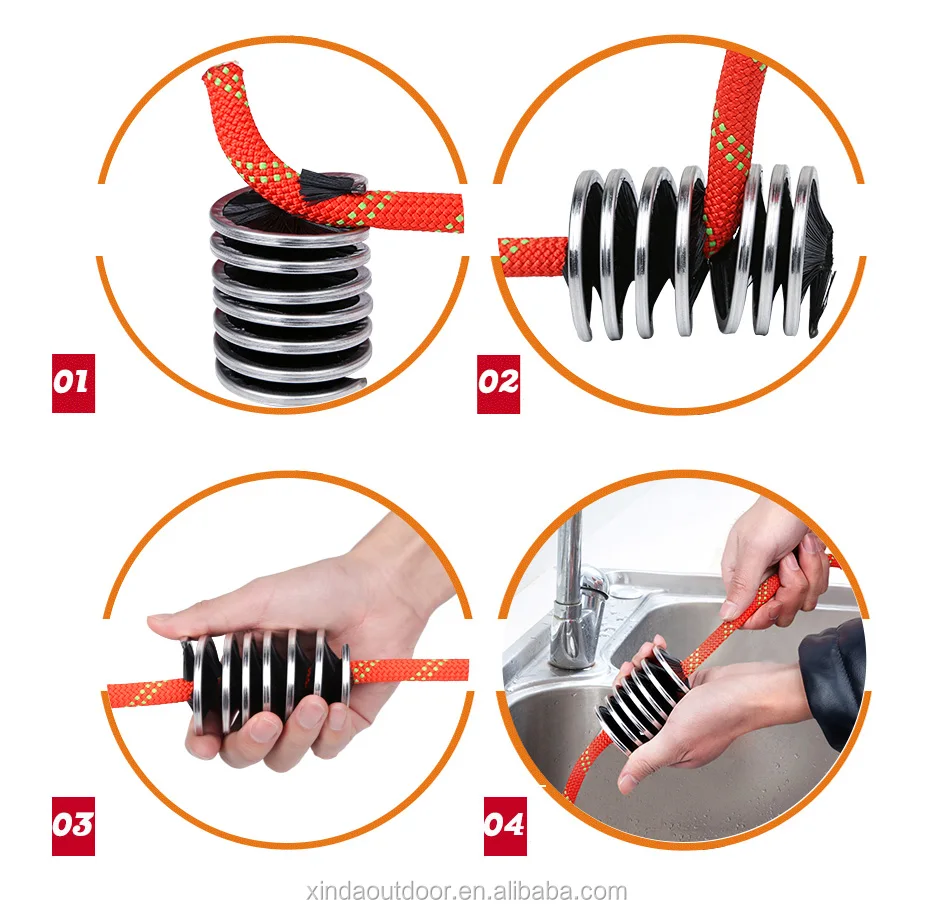 Xinda Climbing Rope Cleaning Brush Rock Climbing Working At Height