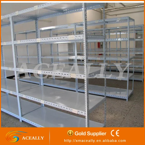 Galvanized Perforated Slotted Angle Dexion Shelving Used Brackets