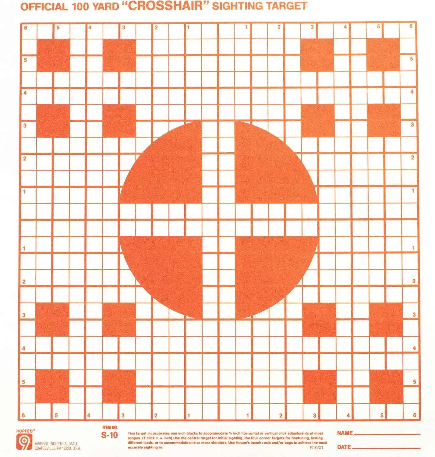 Atac Pro crosshair sighting targets