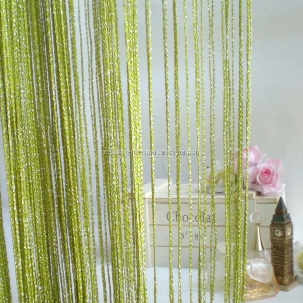 Green String Curtains Buy Window String Curtains Curtain String