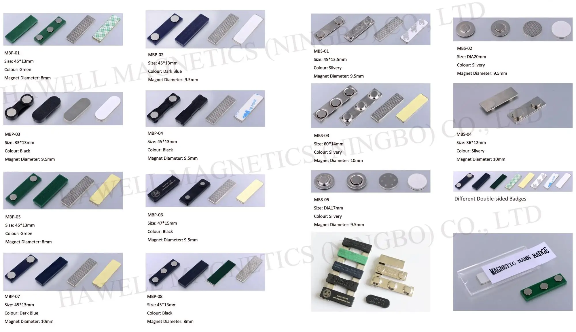 MAGNETIC NAME BADGE LIST