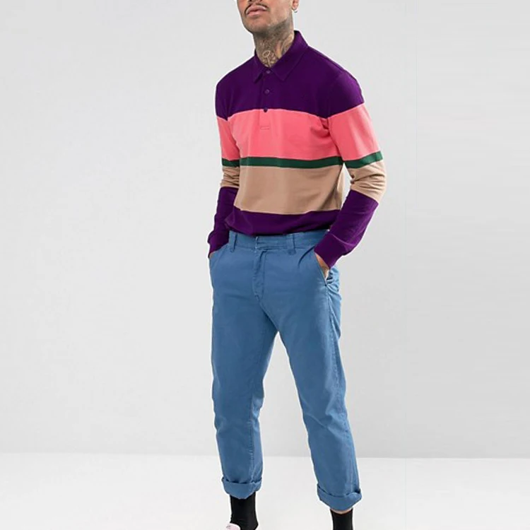 huilin 服装 oem 高品质男士品牌马球 t恤