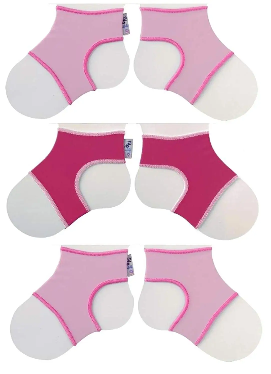 Sock Ons Clever Little Things That Keep Baby Socks On! 0-6 Months Navy Stripe