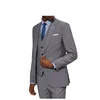 High Quality Top Brand Grey 3 Pieces Slim Fit Office Uniform Coat Pant Men Suits