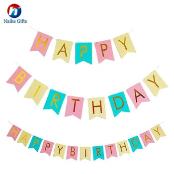 Customized Birthday Banner Balloons Garland String Happy Birthday ...