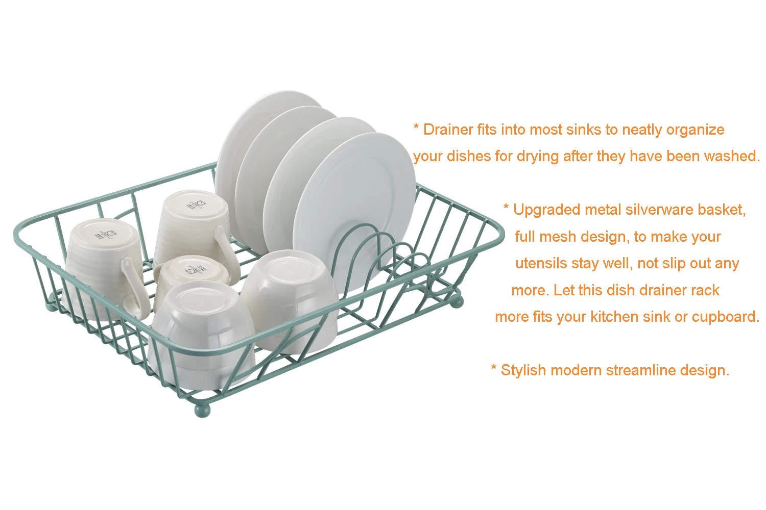 Fullmesh Silverware Storage Basket Rustproof Modern Kitchen Sink Dish Rack Drainer Buy