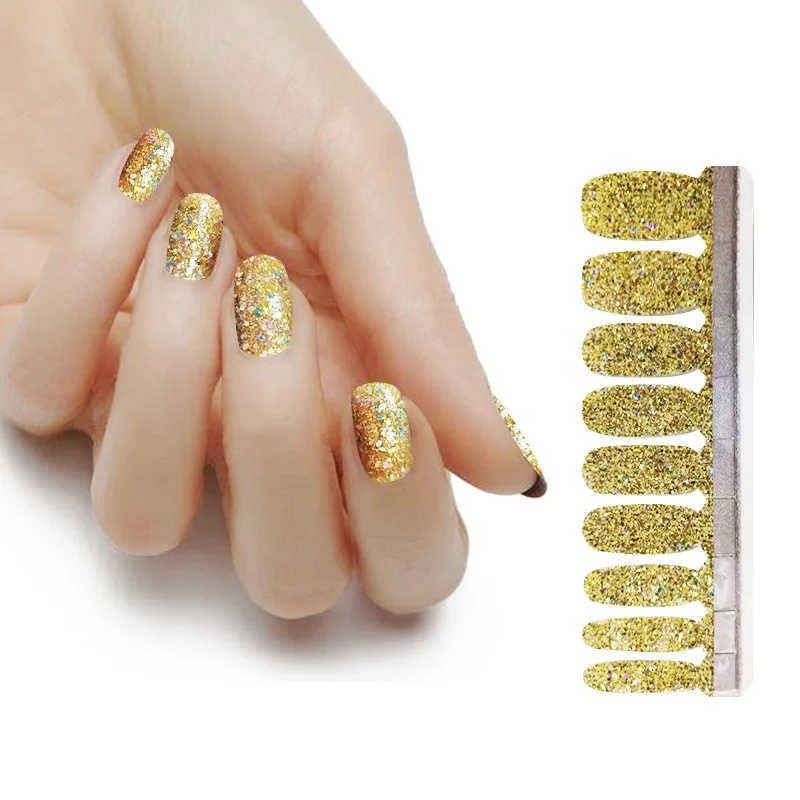 
latest popular excellent quality fashionable customized 100% real nail polish environmental nail art sticker 