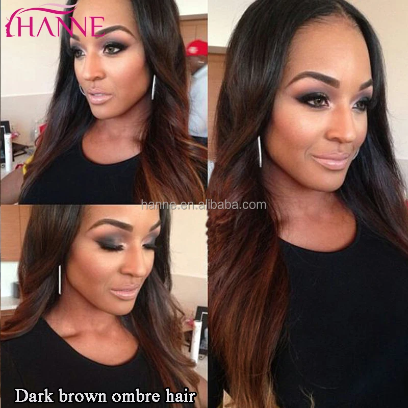 Ombre Brazilian Remy Hair 1b 33 Ombre Straight 2 Tone Colored Dark Brown 12 26 Inches Brazilian Virgin Hair Straight Buy Ombre Straight Dark