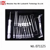 High quality locksmith tool lock pick tool set 20pcs double light stainless steel hook picks 071125