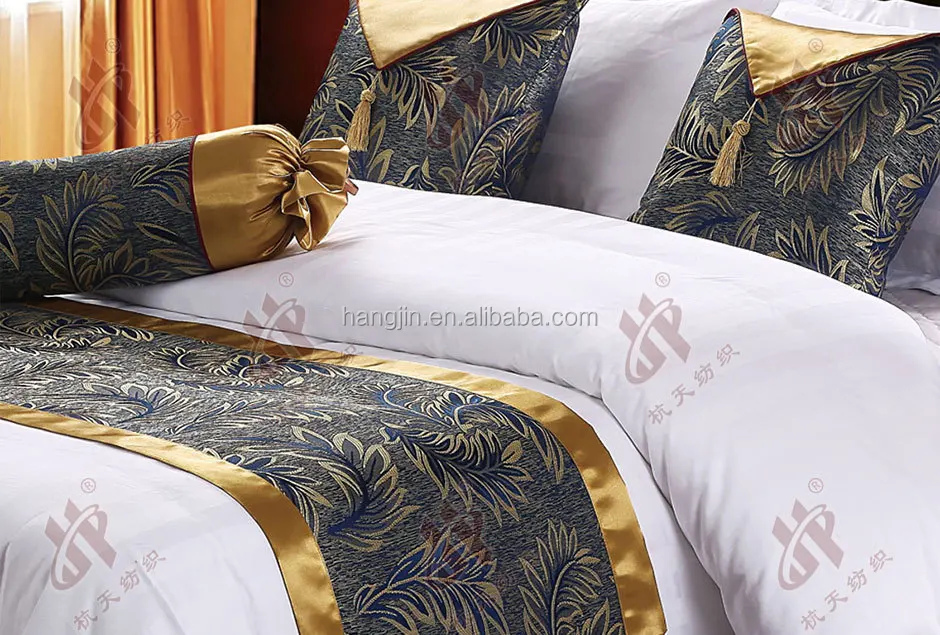 Decorative Hotel King Size Bed Runners For Bedding Set Meeting Room Decorative Hotel King Size Bed Runners For Bedding Set Meeting Room Sofa Use Cushion Cover