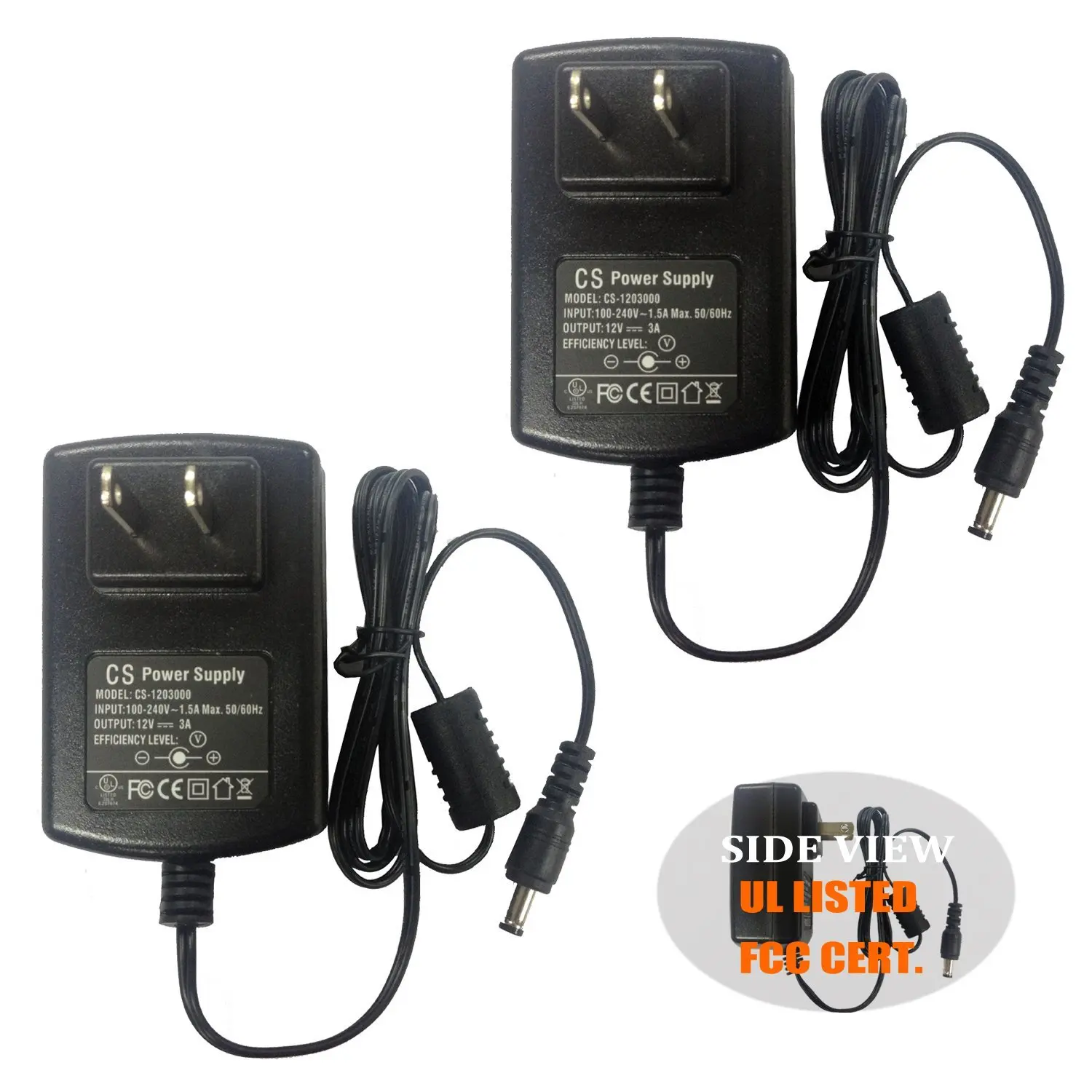 AC to DC 12V 1.5A 12V1.5A Power Supply Adapter Switching for Cameras DVR NVR LED Light Strip DC3.5*1.35mm UL listed FCC