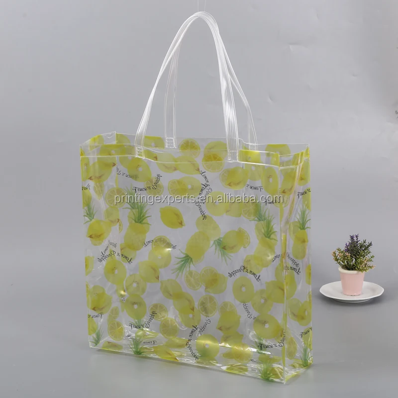 plastic bag with zipper and handle